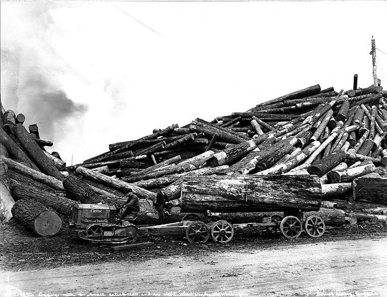 Cleveland H with really big log
