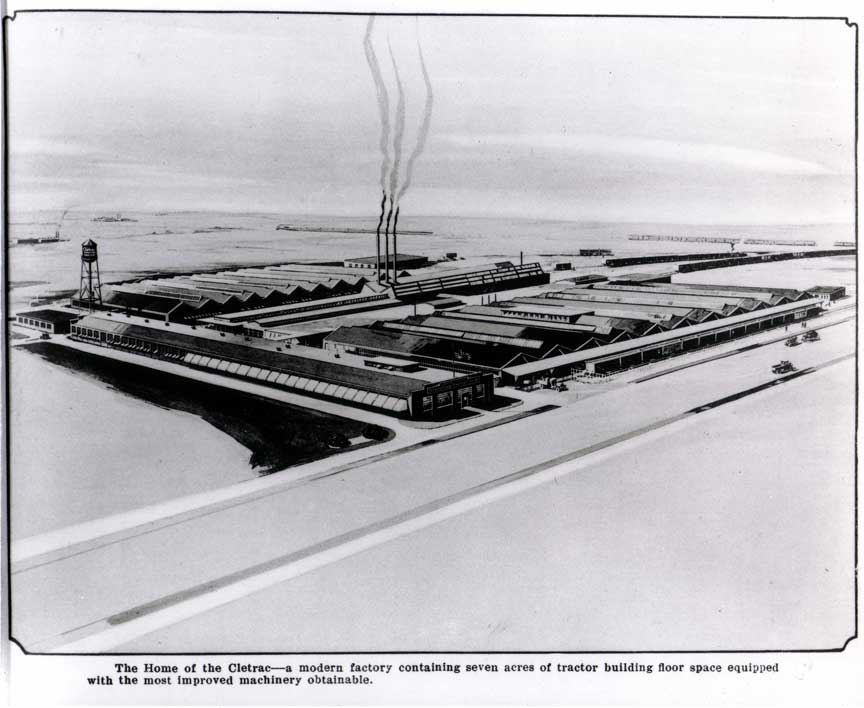Drawing of the Cletrac factory