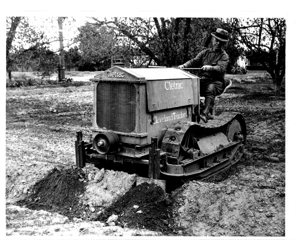 Breaking leeves with the Cletrac, San Jose Ca.