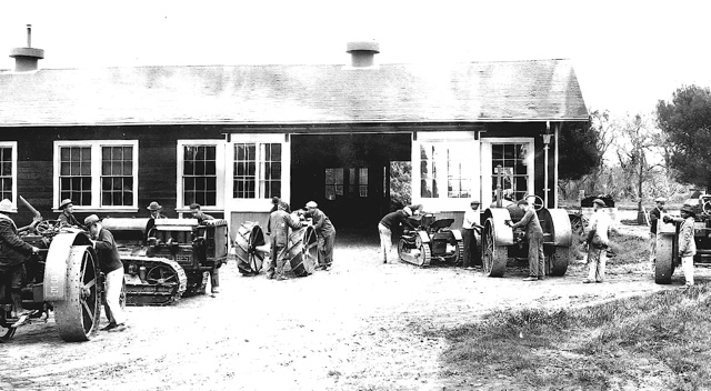 Cletrac F at U.C. Davis Ca.,1920's